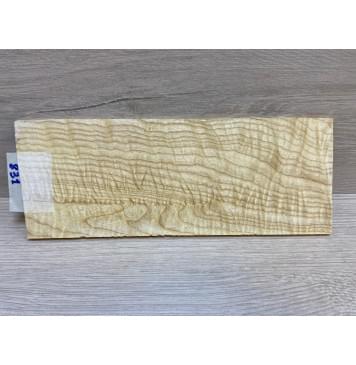 Ясень Белый Волнистый заготовка накладки на головку грифа Смешанный ААА Волна ААА 4х92х235 мм-8