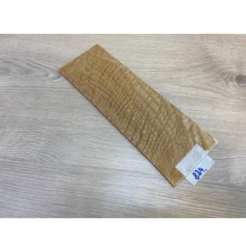 Ясень Белый Волнистый заготовка накладки на головку грифа Смешанный ААА Волна ААА 3х90х270 мм-2