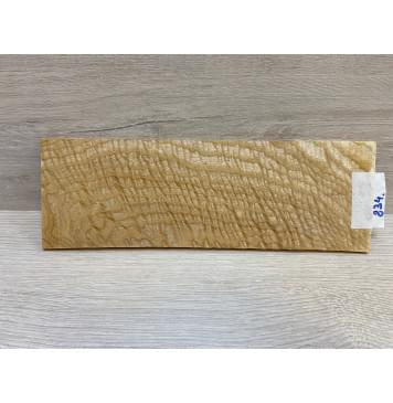 Ясень Белый Волнистый заготовка накладки на головку грифа Смешанный ААА Волна ААА 3х90х270 мм-4