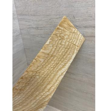 Ясень Белый Волнистый заготовка накладки на головку грифа Смешанный ААА Волна ААА 3х90х270 мм-5