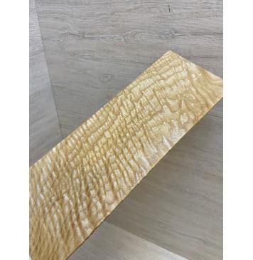 Ясень Белый Волнистый заготовка накладки на головку грифа Смешанный ААА Волна ААА 3х90х270 мм-6