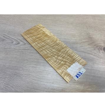 Ясень Белый Волнистый заготовка накладки на головку грифа Смешанный ААА Волна ААА 4х92х235 мм-0