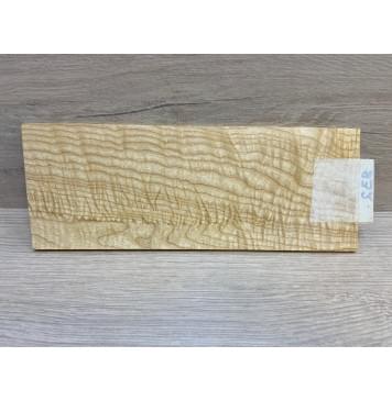 Ясень Белый Волнистый заготовка накладки на головку грифа Смешанный ААА Волна ААА 4х92х235 мм-2