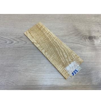 Ясень Белый Волнистый заготовка накладки на головку грифа Смешанный ААА Волна ААА 4.5х90х245 мм-2