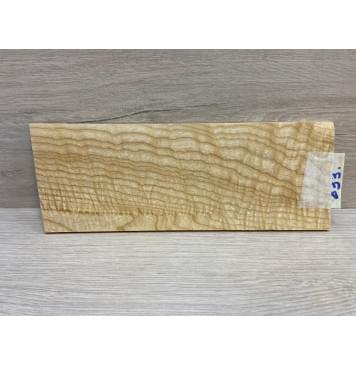 Ясень Белый Волнистый заготовка накладки на головку грифа Смешанный ААА Волна ААА 4.5х90х245 мм-4