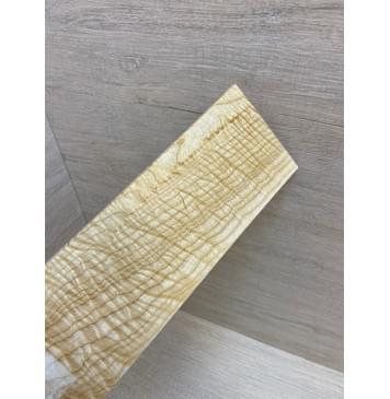 Ясень Белый Волнистый заготовка накладки на головку грифа Смешанный ААА Волна ААА 4.5х90х245 мм-6