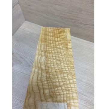 Ясень Белый Волнистый заготовка накладки на головку грифа Смешанный ААА Волна ААА 4.5х90х245 мм-7