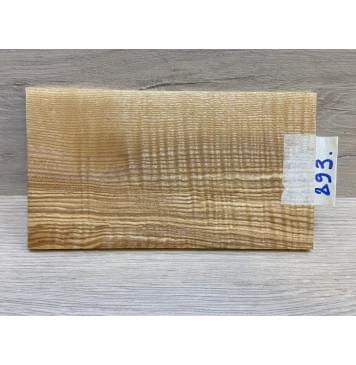 Ясень Оливковый Волнистый заготовка накладки на головку грифа Радиал ААА Волна АА 4.5х105хх180 мм-0