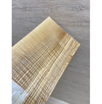 Ясень Оливковый Волнистый заготовка накладки на головку грифа Радиал ААА Волна АА 4.5х105хх180 мм-6