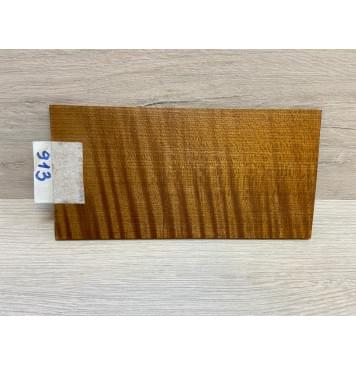 Клён Волнистый Печёный 180 гр заготовка накладки на головку грифа Радиал ААА Волна АА 4х102х200мм-0