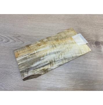 Тополь Болотный Волнистый заготовка накладки на головку грифа Смешанный ААА Волна АА 6х114х220 мм-3