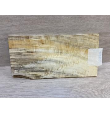 Тополь Болотный Волнистый заготовка накладки на головку грифа Смешанный ААА Волна АА 6х114х220 мм-4