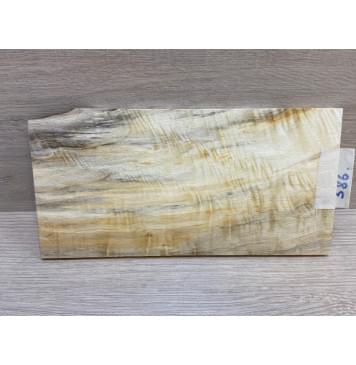 Тополь Болотный Волнистый заготовка накладки на головку грифа Смешанный ААА Волна АА 6х114х220 мм-0