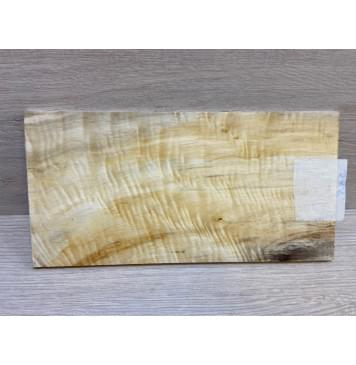 Тополь Болотный Волнистый заготовка накладки на головку грифа Смешанный ААА Волна АА 6х114х220 мм-0