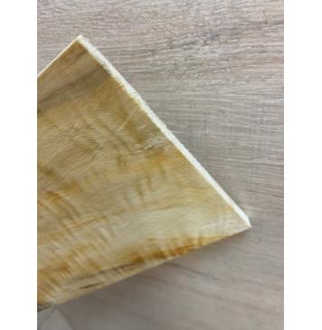 Тополь Болотный Волнистый заготовка накладки на головку грифа Смешанный ААА Волна АА 6х114х220 мм-5