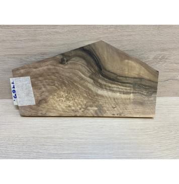 Орех Грецкий заготовка накладки на головку грифа Смешанный АА 8.5х207-80х230 мм-5