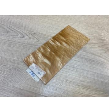 Клён Белый Явор, Волнистый заготовка накладки на головку грифа Тангент ААА Волна АА 6х95х200 мм-2