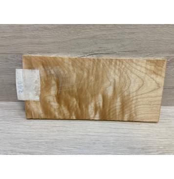 Клён Белый Явор, Волнистый заготовка накладки на головку грифа Тангент ААА Волна АА 6х95х200 мм-7