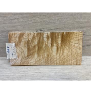 Клён Белый Явор, Волнистый заготовка накладки на головку грифа Тангент ААА Волна АА 6х95х200 мм-8