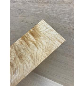 Клён Белый Явор, Волнистый заготовка накладки на головку грифа Тангент ААА Волна АА 6х95х200 мм-6