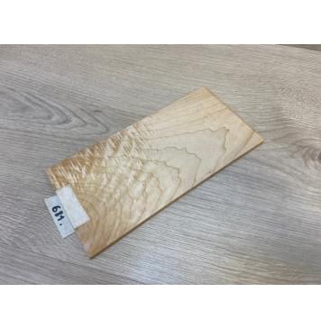 Клён Белый Явор, Волнистый заготовка накладки на головку грифа Тангент АА Волна АА 7.5х108х220 мм-4