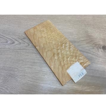 Клён Белый Явор, Волнистый заготовка накладки на головку грифа Тангент АА Волна АА 7.5х108х220 мм-0