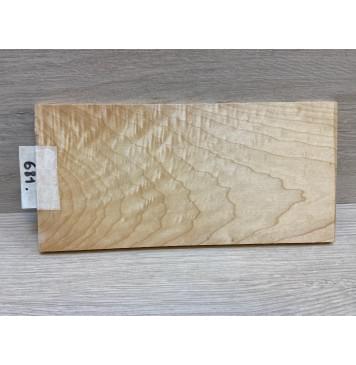 Клён Белый Явор, Волнистый заготовка накладки на головку грифа Тангент АА Волна АА 7.5х108х220 мм-6