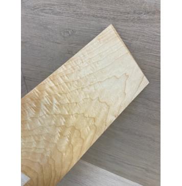 Клён Белый Явор, Волнистый заготовка накладки на головку грифа Тангент АА Волна АА 7.5х108х220 мм-3