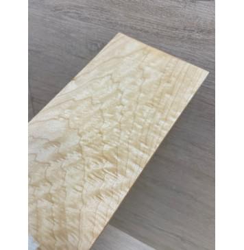 Клён Белый Явор, Волнистый заготовка накладки на головку грифа Тангент АА Волна АА 7.5х108х220 мм-2