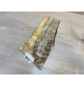 Тополь Болотный Волнистый заготовка накладки на головку грифа Смешанный ААА Волна АА 6.5х80-125х255 мм-2