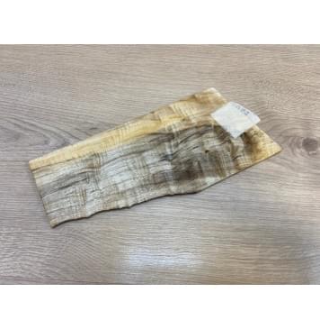 Тополь Болотный Волнистый заготовка накладки на головку грифа Смешанный ААА Волна АА 6.5х80-125х255 мм-4