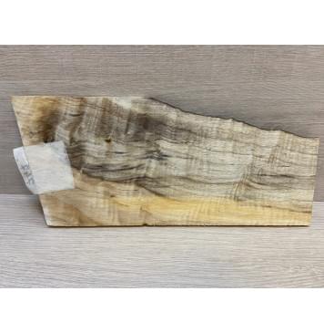 Тополь Болотный Волнистый заготовка накладки на головку грифа Смешанный ААА Волна АА 6.5х80-125х255 мм-5