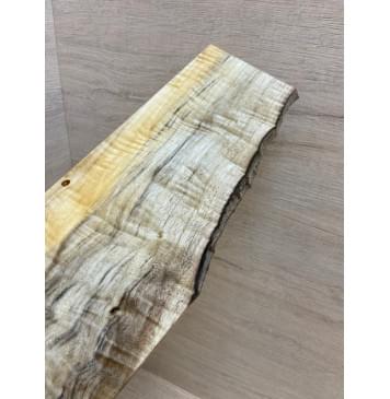 Тополь Болотный Волнистый заготовка накладки на головку грифа Смешанный ААА Волна АА 6.5х80-125х255 мм-8