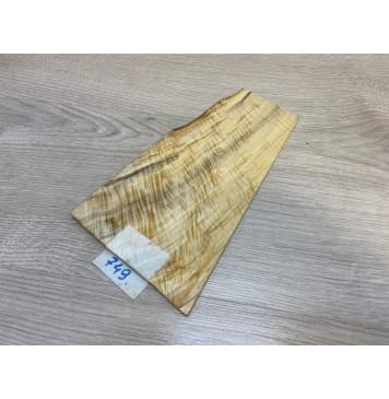 Тополь Болотный Волнистый заготовка накладки на головку грифа Смешанный ААА Волна ААА 6х70-120х220 мм-4