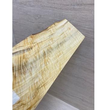 Тополь Болотный Волнистый заготовка накладки на головку грифа Смешанный ААА Волна ААА 6х70-120х220 мм-2