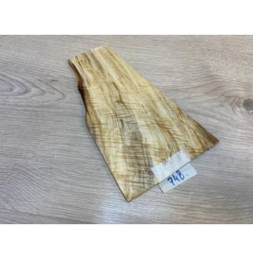 Тополь Болотный Волнистый заготовка накладки на головку грифа Смешанный ААА Волна ААА 6х65-120х220 мм-2