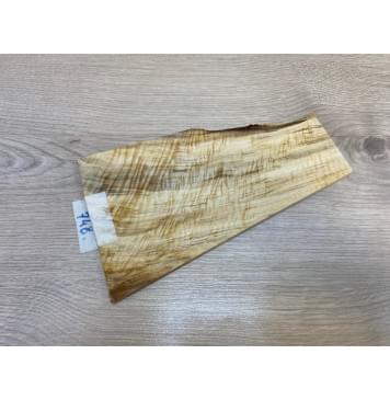 Тополь Болотный Волнистый заготовка накладки на головку грифа Смешанный ААА Волна ААА 6х65-120х220 мм-3