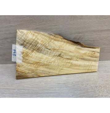 Тополь Болотный Волнистый заготовка накладки на головку грифа Смешанный ААА Волна ААА 6х65-120х220 мм-4