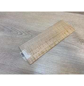 Клён Белый Явор, Волнистый заготовка накладки на головку грифа Радиал ААА Волна А 5х96х275 мм-2