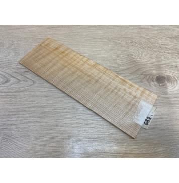 Клён Белый Явор, Волнистый заготовка накладки на головку грифа Радиал ААА Волна А 5х96х275 мм-3