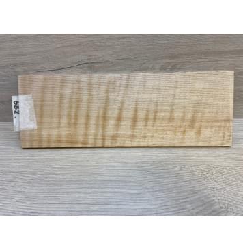 Клён Белый Явор, Волнистый заготовка накладки на головку грифа Радиал ААА Волна А 5х96х275 мм-8