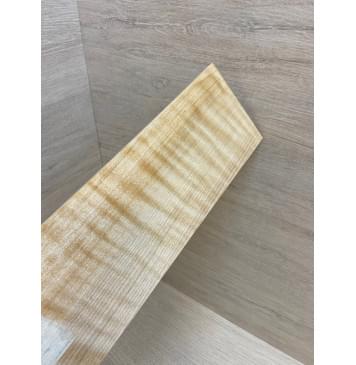 Клён Белый Явор, Волнистый заготовка накладки на головку грифа Радиал ААА Волна А 5х96х275 мм-0