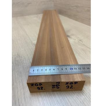 Сапели заготовка грифа электрогитары Радиал ААА 38х(50-20-50)х770 мм - из 3х частей-3