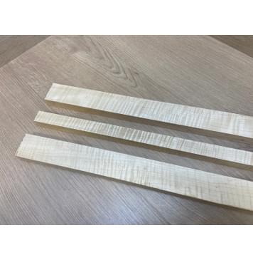 Клен Белый Явор, Волнистый заготовка грифа безголовой гитары Радиал АА Волна ААА 21х(41-21-41)х575 мм - из 3х частей (АКЦИЯ)-3