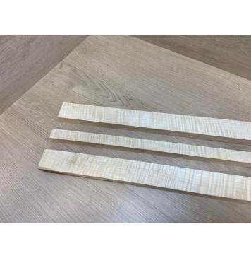 Клен Белый Явор, Волнистый заготовка грифа безголовой гитары Радиал АА Волна ААА 21х(41-21-41)х575 мм - из 3х частей (АКЦИЯ)-8