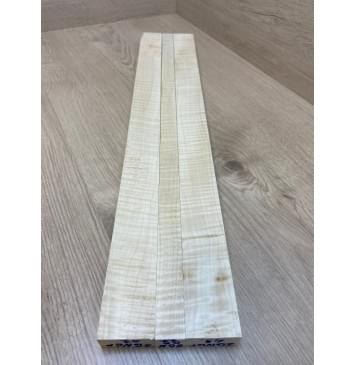 Клен Белый Явор, Волнистый заготовка грифа безголовой гитары Радиал АА Волна ААА 21х(41-21-41)х575 мм - из 3х частей (АКЦИЯ)-9