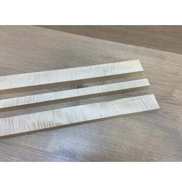 Клен Белый Явор, Волнистый заготовка грифа безголовой гитары Радиал АА Волна ААА 25.5х(40-21-40)х575 мм - из 3х частей (АКЦИЯ)-2