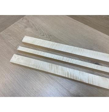 Клен Белый Явор, Волнистый заготовка грифа безголовой гитары Радиал АА Волна ААА 25.5х(40-21-40)х575 мм - из 3х частей (АКЦИЯ)-3