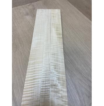 Клен Белый Явор, Волнистый заготовка грифа безголовой гитары Радиал АА Волна ААА 25.5х(40-21-40)х575 мм - из 3х частей (АКЦИЯ)-10