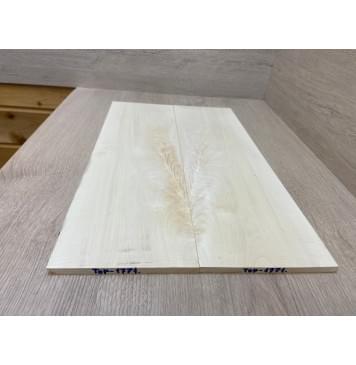 Клён Белый Явор, Волнистый заготовка на топ Смешанный ААА Волна А 8.3х160х525 мм - 2 шт. (книжкой)-2